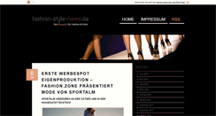 Desktop Screenshot of fashion-style-news.de