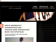 Tablet Screenshot of fashion-style-news.de